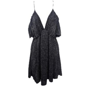 4Si3NNA Cold Shoulder Sparkle Mini Dress Sz S